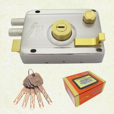 668F（不锈钢）外装门锁 &nbsp;彩盒